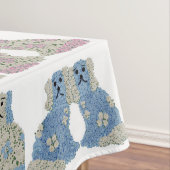 ブルーピンク(犬)スタッフォードドッグジンジャージャースジャー テーブルクロス (インサイチュ)