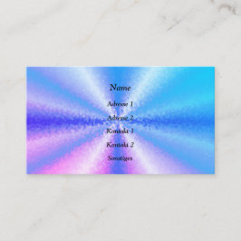 ブルーピンク、3Dレインボーアートのブロック 名刺