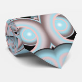 ブルーピンクMochaブラックグラデーション塗りつぶしパターン ネクタイ (ロール)