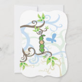 ブルーピーインザポッドボーイベビーシャワー招待状 招待状 (裏面)