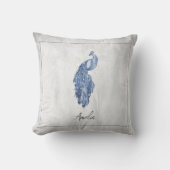 ブルーピーコエレガントック装飾用クッション クッション (正面)