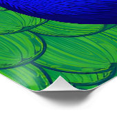 ブルーピーコカラフルック ポスター (コーナー)