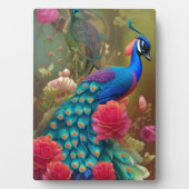 ブルーピーコックインピンクハートバラガーデン フォトプラーク (正面)