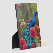 ブルーピーコックインピンクハートバラガーデン フォトプラーク (側面)