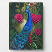 ブルーピーコックインピンクハートバラガーデン フォトプラーク (正面)