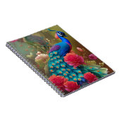 ブルーピーコックインピンクローズガーデン ノートブック (右側)