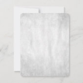 ブルーピーコックウェディングRSVPカード 出欠カード (裏面)