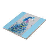 ブルーピーコックウォーターカラーベイビーブルーオーストラリア タイル (側面)