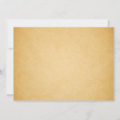 ブルーピーコックスヴィンテージウェディング招待状 招待状 (裏面)