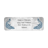 ブルーピーコックス住所 シール (正面)