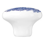 ブルーピーコックバラ縁どフローラ セラミックノブ (側面)