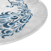 ブルーピーコックパーソナライズされた切削盤 カッティングボード (角)