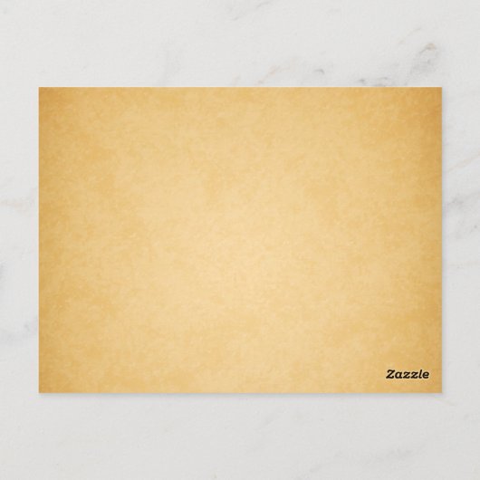 ブルーピーコックヴィンテージウェディングテーブル番号 ポストカード (裏面)