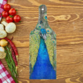 ブルーピーコック羽毛プラメージ カッティングボード