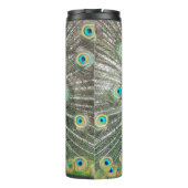 ブルーピーコック羽毛プラメージ タンブラー (裏面)