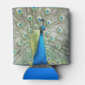 ブルーピーコック羽毛プラメージ 缶クーラー (裏面)