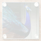 ブルーピーコック ガラスコースター (裏面)