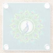 ブルーピーコック ガラスコースター (裏面)