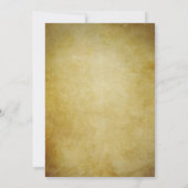 ブルーピーコック ラスティック セーブ・ザ・デート カード (裏面)