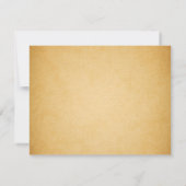 ブルーピーコック ヴィンテージ結婚式の招待状 招待状 (裏面)