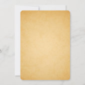 ブルーピーコック ヴィンテージ セーブ・ザ・デート アナウンスメント (裏面)