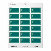 ブルーピーコッ結婚クの郵送住所 シール (フルシート)