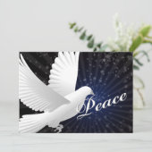 ブルーピースドーブビジネスホリディグリーティング シーズンカード (スタンド正面)