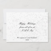 ブルーピースドーブビジネスホリディグリーティング シーズンカード (裏面)