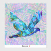 ブルーピース鳩ヴィンテージスタイルシール シール (シート)