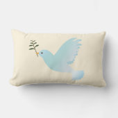 ブルーピース鳩 ランバークッション (正面)
