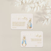 ブルーピーターうさぎの赤ちゃんシャワーベビー エンクロージャーカード