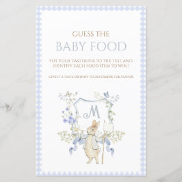 ブルーピーターうさぎ推測ベビー食べ物ゲーム