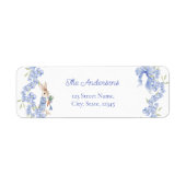 ブルーピーターうさぎ男の子の赤ちゃんシャワーラベル ラベル (正面)