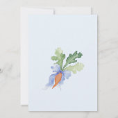 ブルーピーターうさぎ男の子ベイビーシャワー 招待状 (裏面)