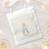 ブルーピーターうさぎ赤ちゃんシャワーありがとう フェイバーバッグ (クリップ留めされた状態)