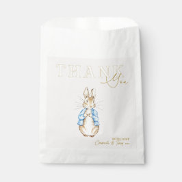 ブルーピーターうさぎ赤ちゃんシャワーありがとう フェイバーバッグ