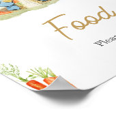 ブルーピーターうさぎ赤ちゃんシャワーフード ポスター (角)