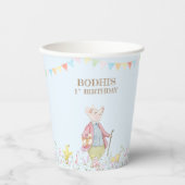 ブルーピーターザラビットファースト誕生日 紙コップ (正面)