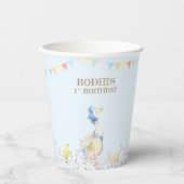 ブルーピーターザラビットファースト誕生日 紙コップ (正面)