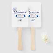 ブルーピーチキンセアニェラ15th誕生日ラスティックメキシコ ハンドファン (正面&裏面)