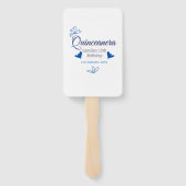 ブルーピーチキンセアニェラ15th誕生日ラスティックメキシコ ハンドファン (裏面)