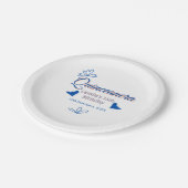 ブルーピーチキンセアニェラ15th誕生日ラスティックメキシコ ペーパープレート (アングル)