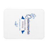 ブルーピーチキンセアニェラ15th誕生日ラスティックメキシコ マグネット (横)