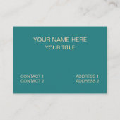 ブルーピーチダイヤモンドジオメトリック 名刺 (裏面)