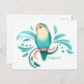 ブルーピーチフェイズロベバード ポストカード (正面/裏面)