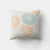 ブルーピーチホワイトフローラ クッション (裏面)