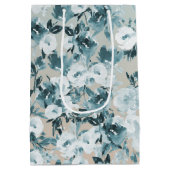 ブルーピーチホワイトフローラ ミディアムペーパーバッグ (裏面)