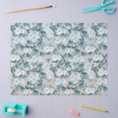 ブルーピーチホワイトフローラ 薄葉紙 (クラフト)