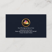 ブルーピーリングブ絵を描ロッチ(ばちゃばちゃ)跳ねる 名刺 (裏面)