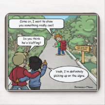 ブルーフおもしろいィングマウスパッド